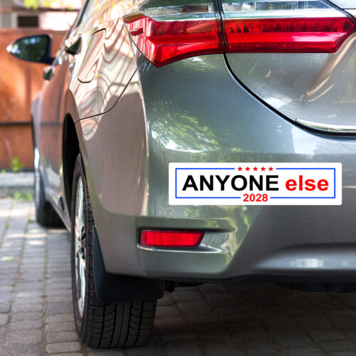 Campaign 2028 white bumper sticker